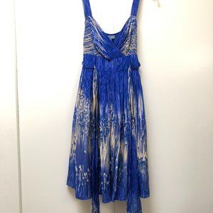 Blue and white watercolor dress - Anthropologie.  Size 6
